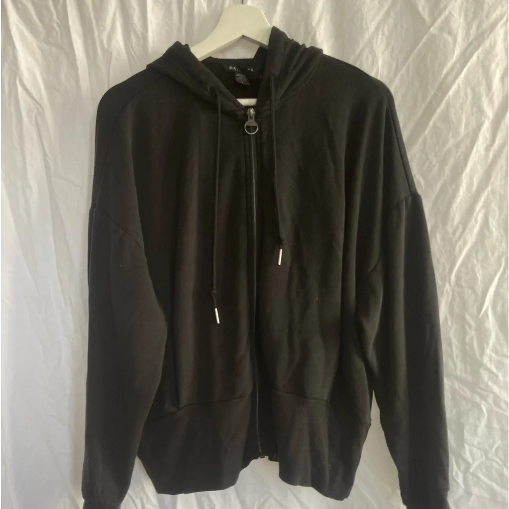 Athleta Black Balance Hoodie Jacket Size Large - Picture 13 of 13